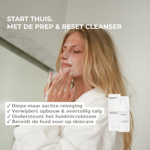 Prep & Reset Cleanser & On-the-Go Reset Wipes